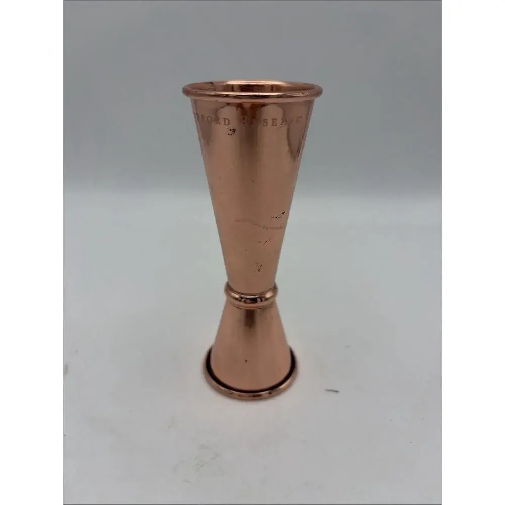 Copper Plated Cocktail Jiggers by Cocktail Kingdom.